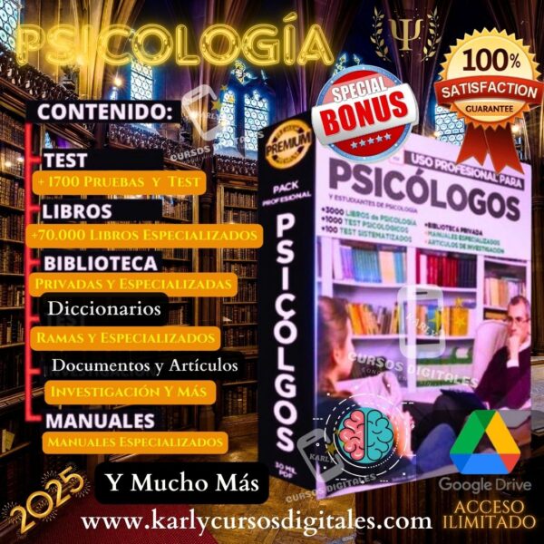 #1 Súper Pack De Psicología Profesional, Estudiantil De Consulta ♆ Actualizado + Bonus